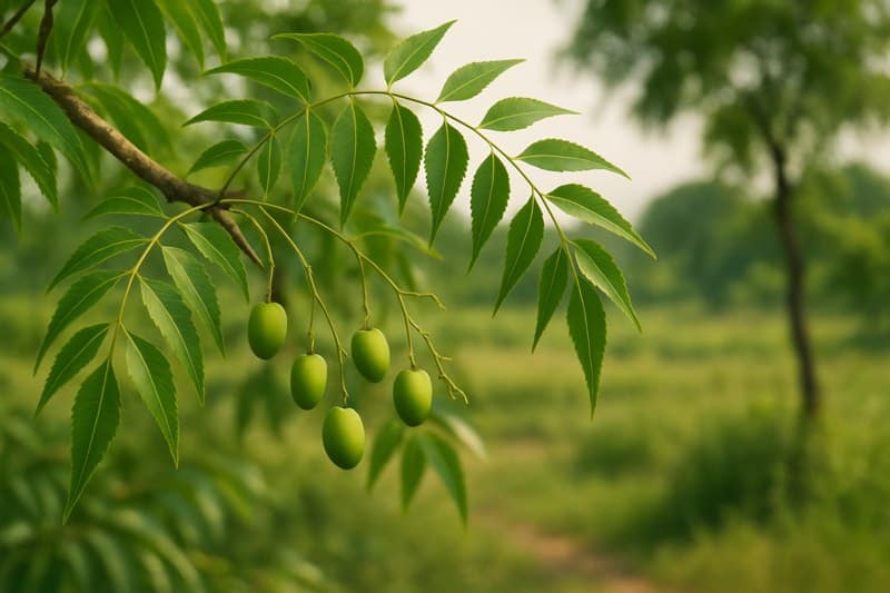albero di neem foto usato per combattere i pidocchi delle piante