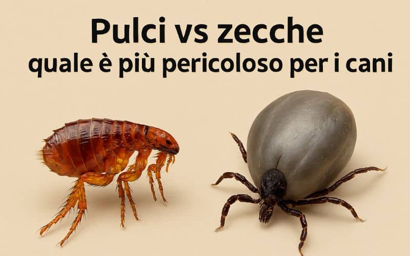 foto di zecche e pulci pericolose per gli animali