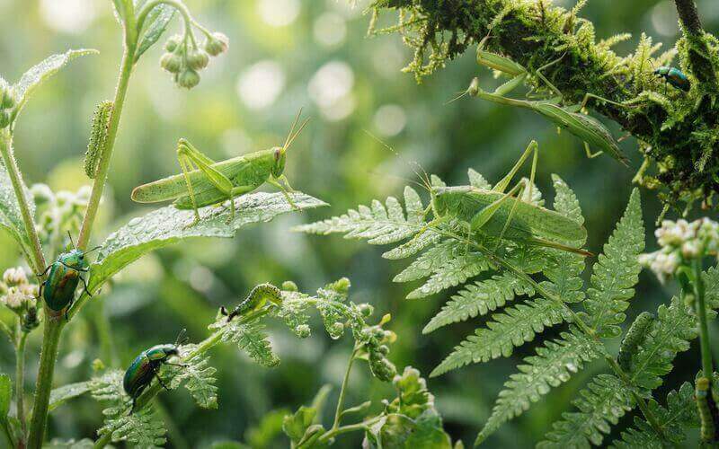 foto generica di insetti verdi